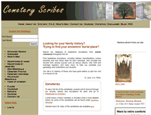 Tablet Screenshot of cemeteryscribes.com